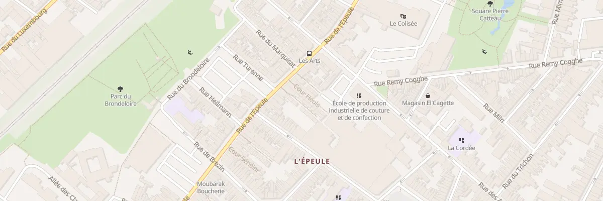 Plan du 6 Crs Lepers Rue de l’Epeule à Roubaix