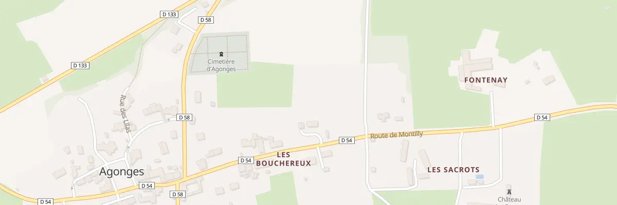 Plan du 17 Rte des Bouchereux à Agonges