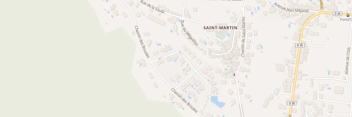 Plan du 23 Lot Les Pres de St Martin au Bousquet-d’Orb