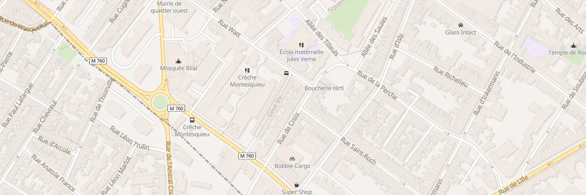 Plan du 20 Rue de Croix à Roubaix
