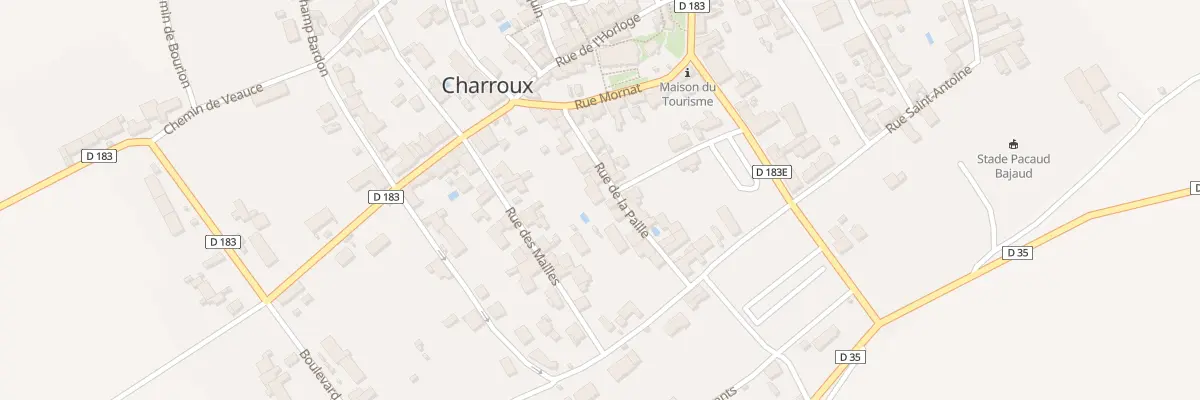 Plan du 16 Rue de la Paille à Charroux