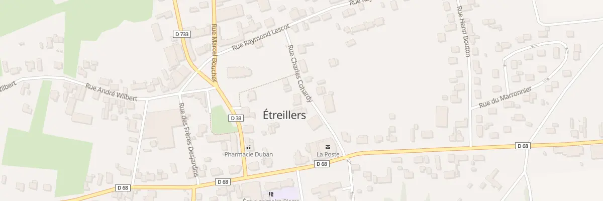 Plan du 3 Rue Charles Cohardy à Étreillers