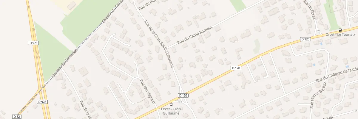 Plan du 4 Rue de la Croix St Guillaume à Orcet