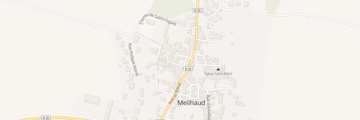 Plan du 9007 Rue de la Bascule à Meilhaud