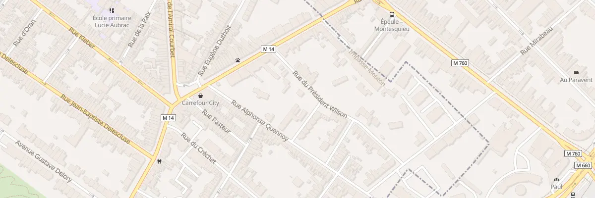 Plan du 28 Rue du Président Wilson à Croix