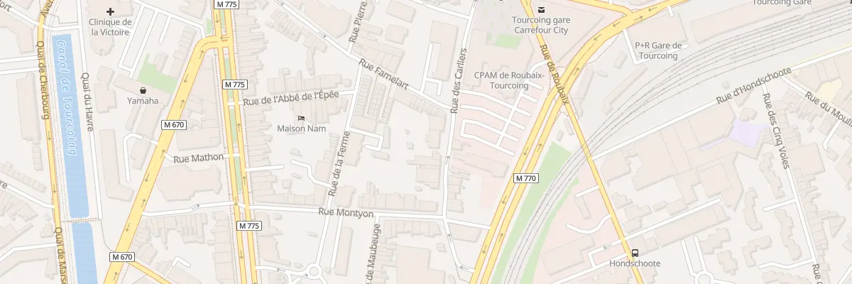 Plan du 50 Rue des Carliers à Tourcoing