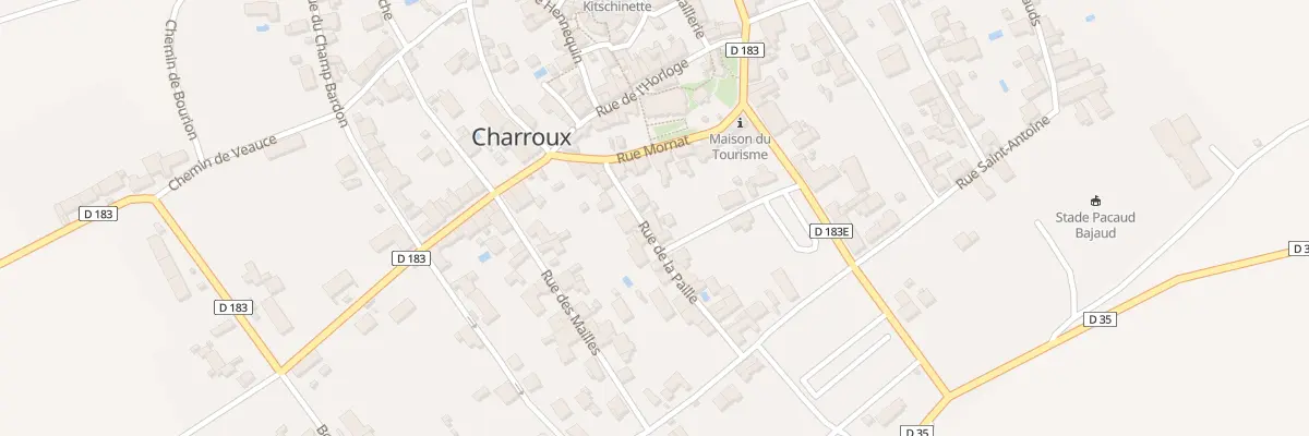 Plan du 7 Rue de la Paille à Charroux