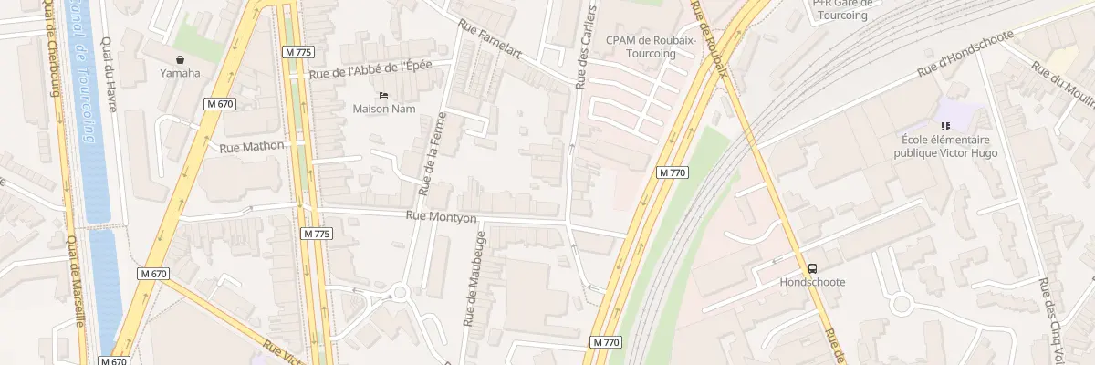 Plan du 60 Rue des Carliers à Tourcoing