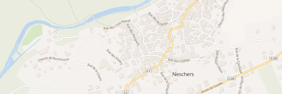 Plan du 4 Rue des Remparts à Neschers