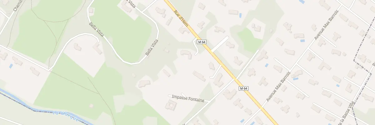 Plan du 64T Rue d’Hem à Croix