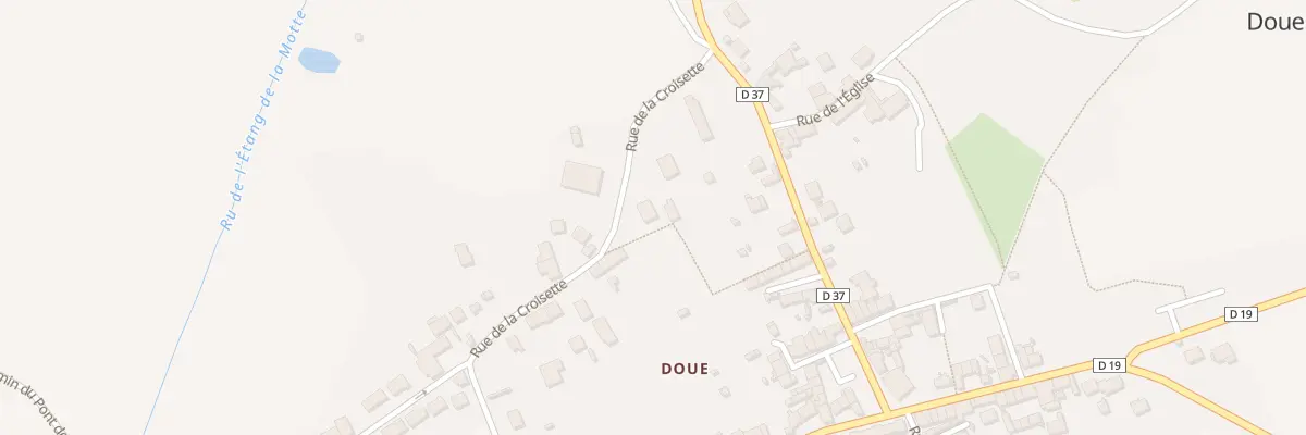 Plan du 18 Rue de la Croissette à Doue