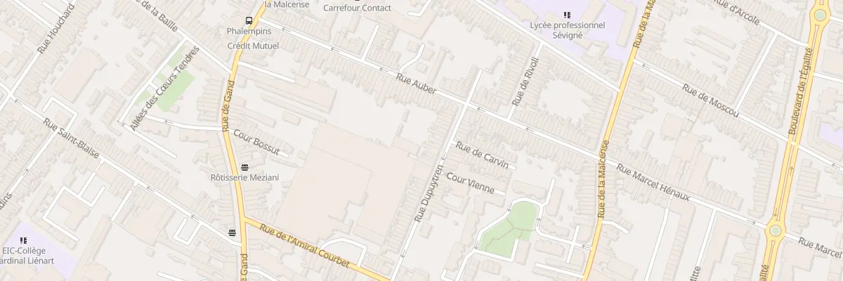 Plan du 63 Rue Dupuytren à Tourcoing