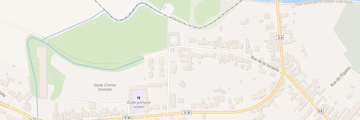 Plan du 323 Rue de la Vantelle à Lallaing