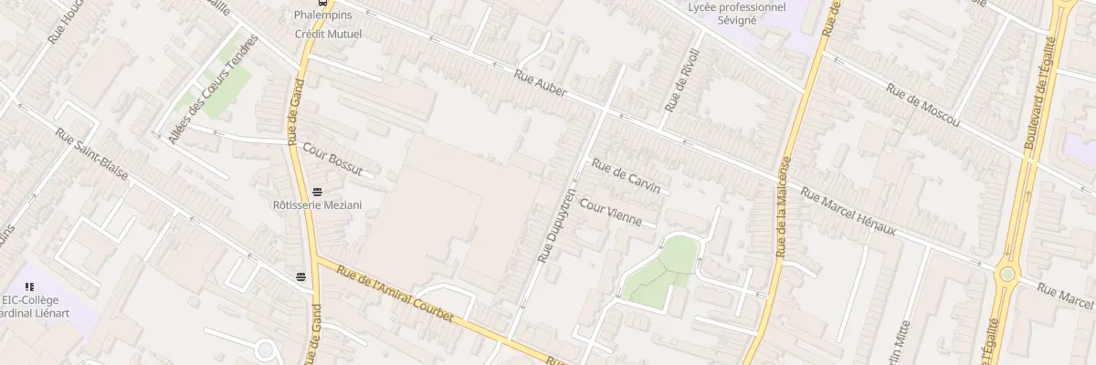 Plan du 55 Rue Dupuytren à Tourcoing