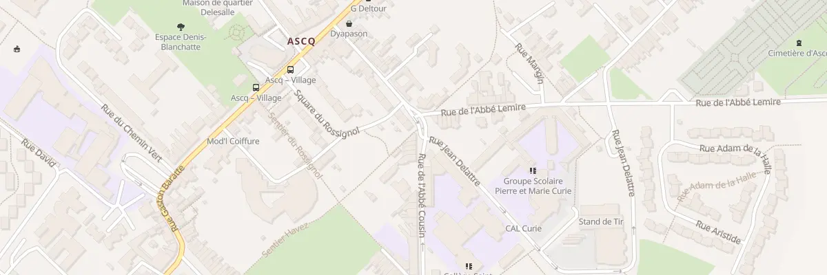 Plan du 2 Rue de l’Abbe Cousin à Villeneuve-d’Ascq