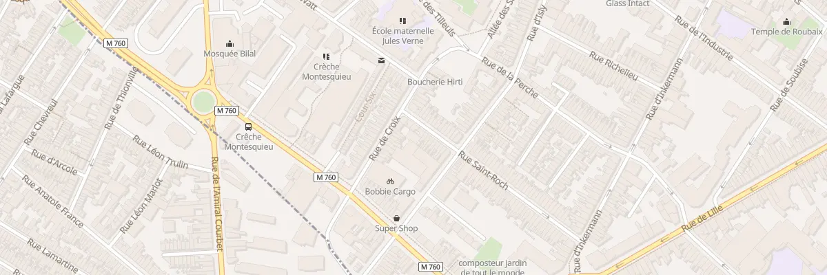 Plan du 27 Rue de Croix à Roubaix