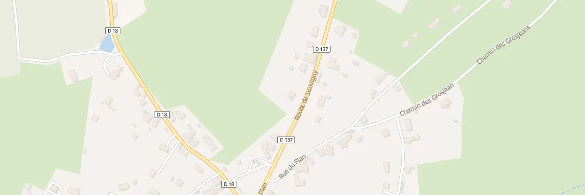 Plan du 15 Rte de Souvigny à Cressanges