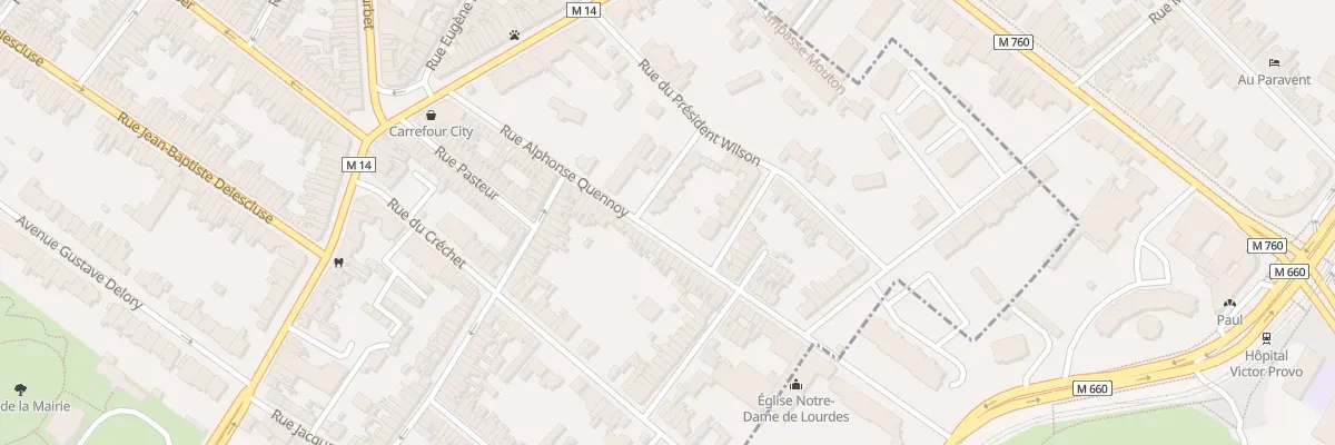 Plan du 44 Rue du Président Wilson à Croix