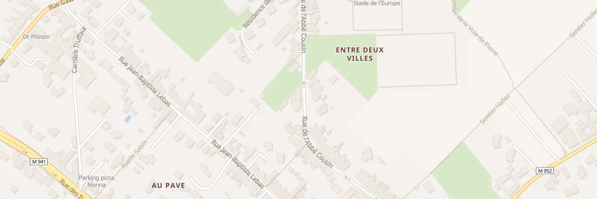 Plan du 80T Rue de l’Abbe Cousin à Villeneuve-d’Ascq