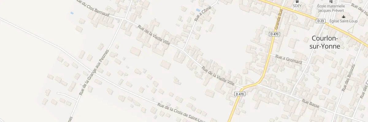 Plan du 13B Rue de la Vieille Ville à Courlon-sur-Yonne
