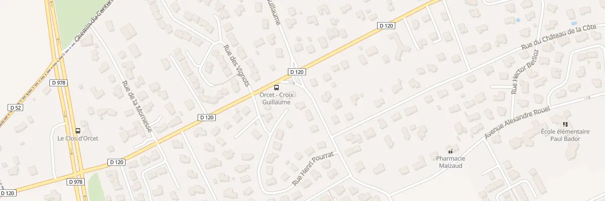 Plan du 9 Rue Henri Pourrat à Orcet