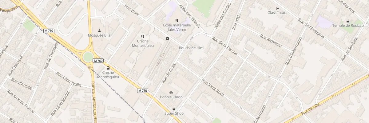 Plan du 84 Rue Saint-Roch à Roubaix