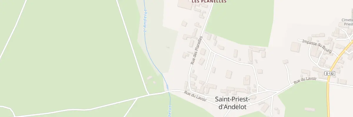 Plan du 3 Rue des Planelles à Saint-Priest-d’Andelot