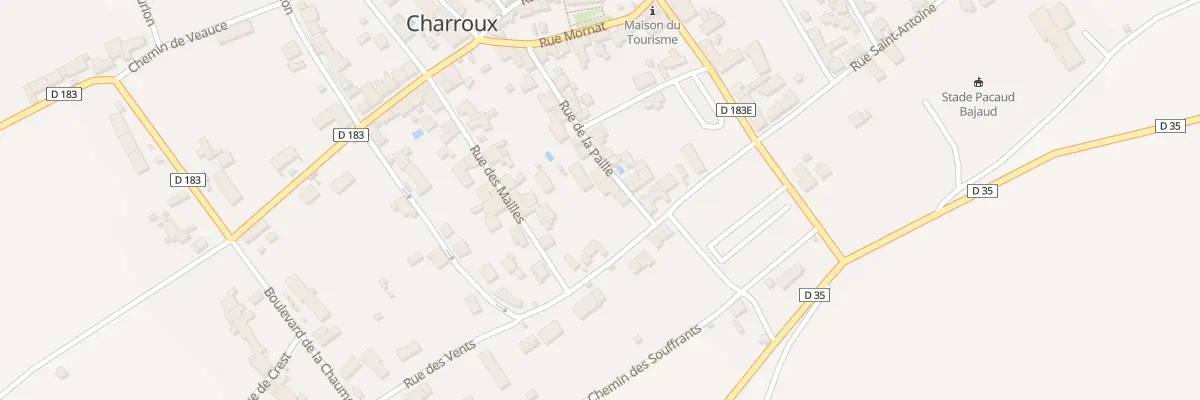 Plan du 22 Rue de la Paille à Charroux
