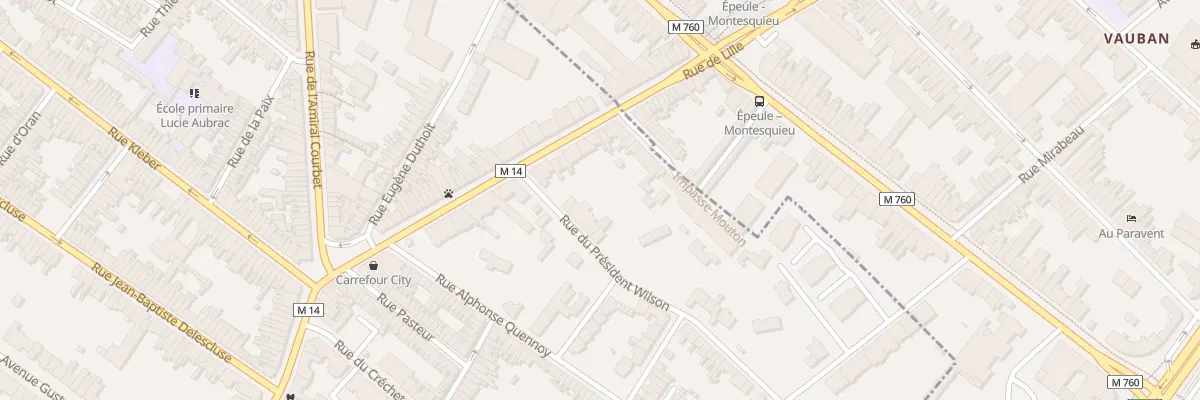 Plan du 7 Rue du Président Wilson à Croix