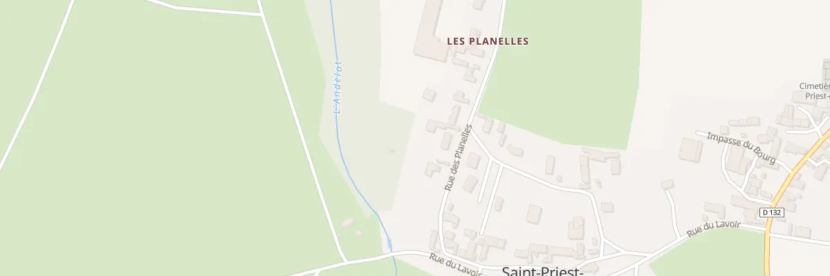 Plan du 5 Rue des Planelles à Saint-Priest-d’Andelot