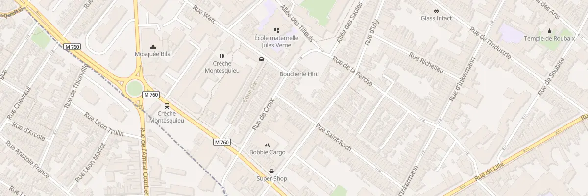 Plan du 80 Rue Saint-Roch à Roubaix