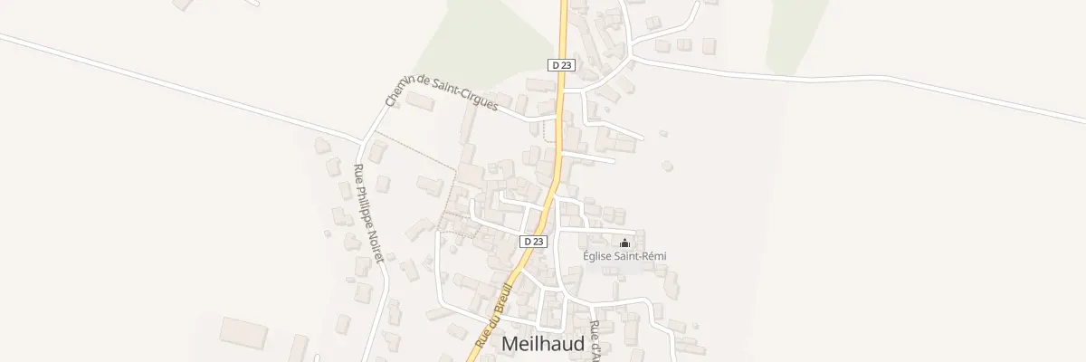 Plan du 1 Pl de la Fontaine à Meilhaud