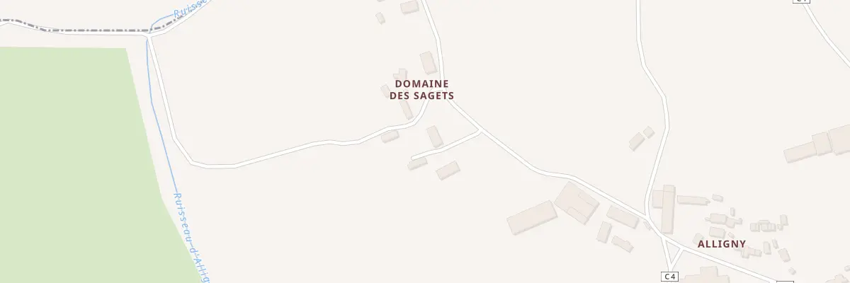 Plan du 38 Domaines des Sagets à Tresnay