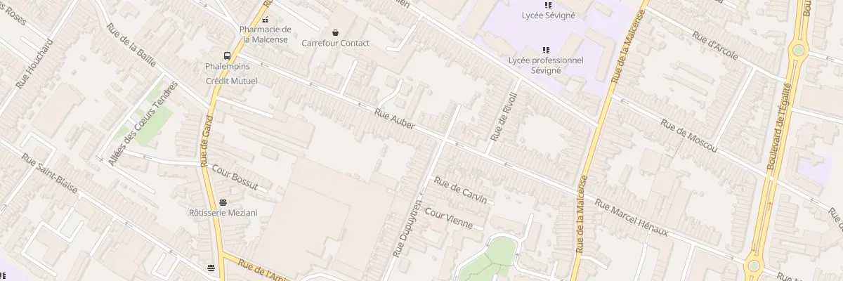 Plan du 73 Rue Auber à Tourcoing