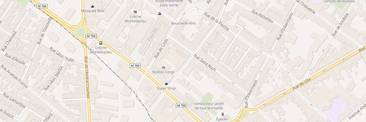 Plan du 116 Rue d’Isly à Roubaix