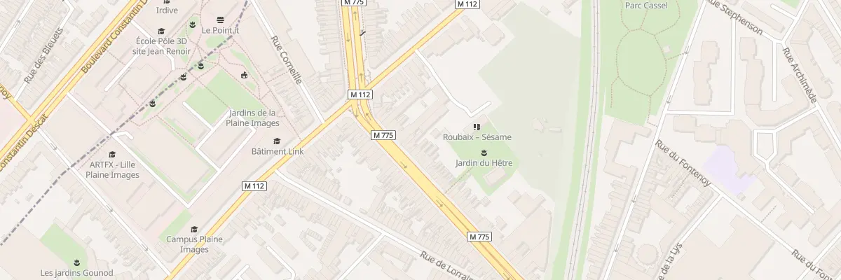 Plan du 64B Rue d’Alsace à Roubaix