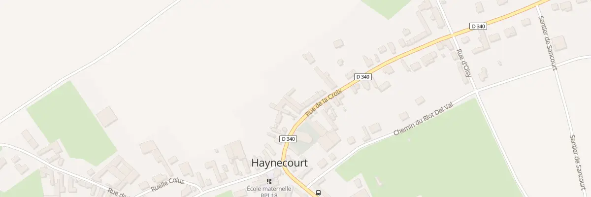 Plan du 93 Rue de la Croix à Haynecourt