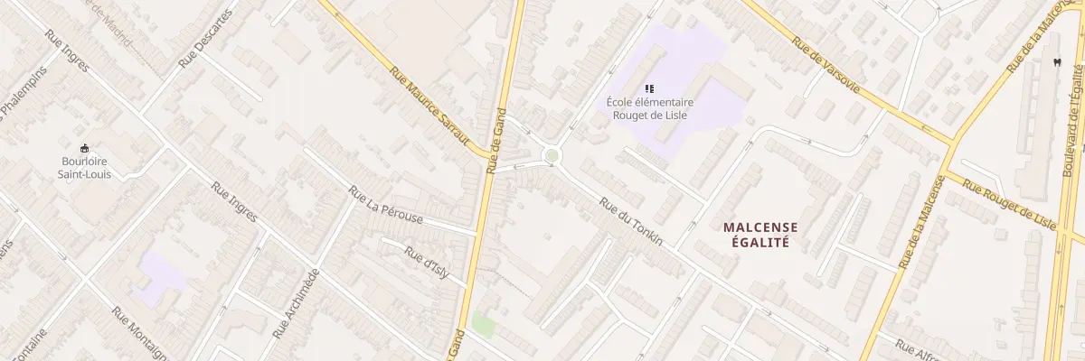 Plan du 10 Rue de Courtrai à Tourcoing