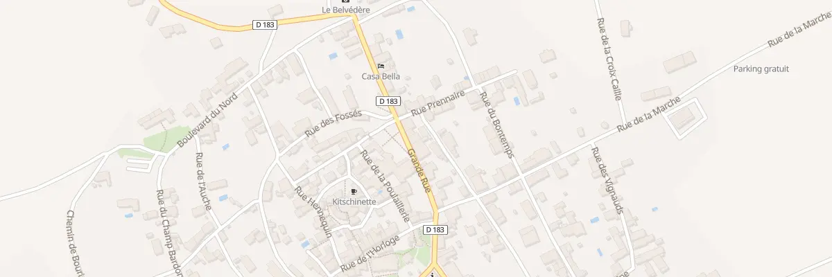 Plan du 21 Gr Grande Rue à Charroux