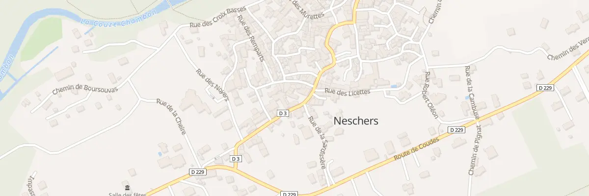 Plan du 25 Rue Charles Roucher à Neschers