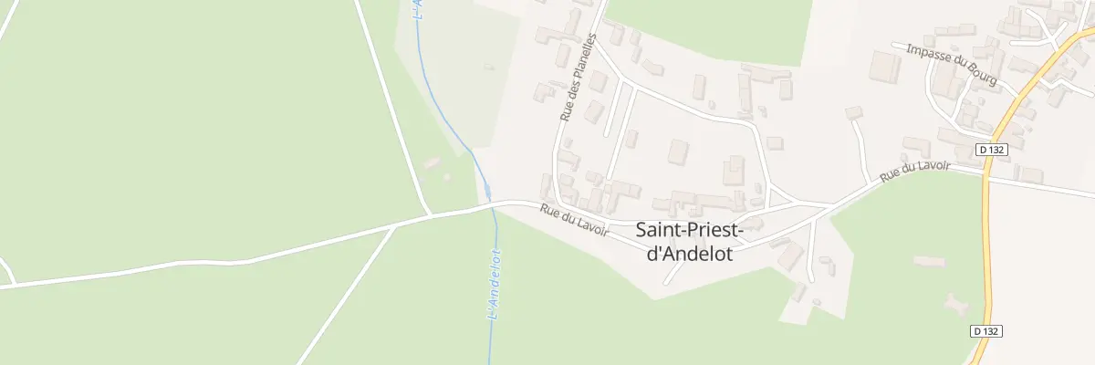 Plan du 1 Rue des Planelles à Saint-Priest-d’Andelot