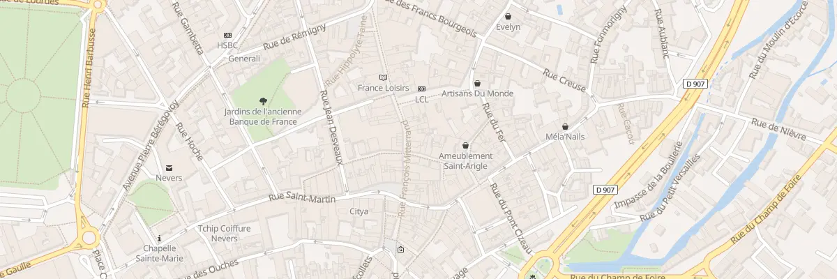 Plan du 70 Rue Francois Mitterrand à Nevers