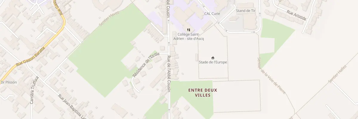 Plan du 9001 Rue de l’Abbe Cousin à Villeneuve-d’Ascq