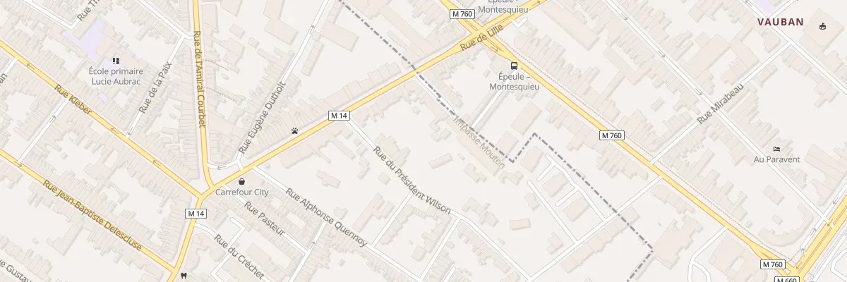 Plan du 11 Rue du Président Wilson à Croix