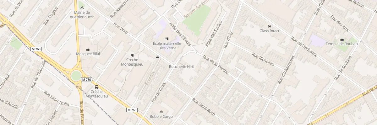 Plan du 1B Rue de Croix à Roubaix