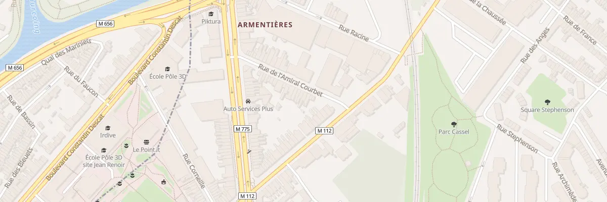 Plan du 17 Rue de l’Amiral Courbet à Roubaix