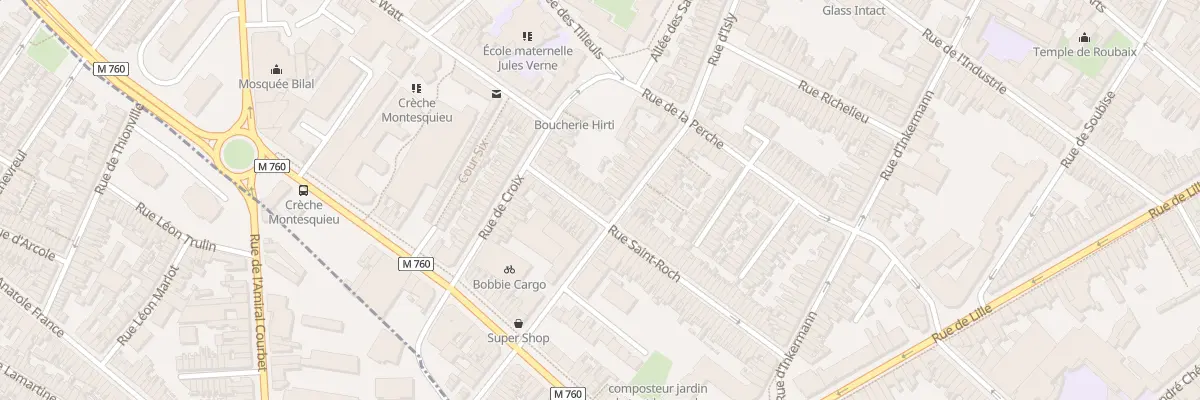 Plan du 64 Rue Saint-Roch à Roubaix
