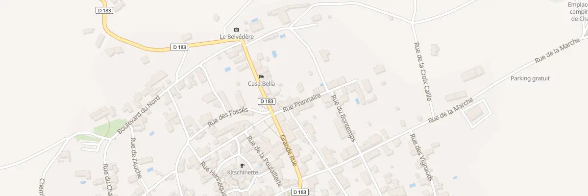 Plan du 5 Rue Prennaire à Charroux