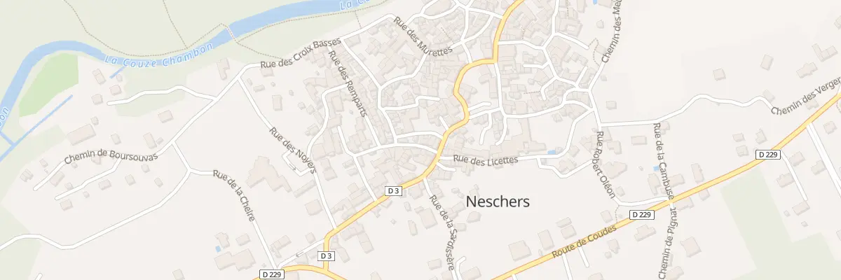 Plan du 21 Rue de la Porte Neuve à Neschers
