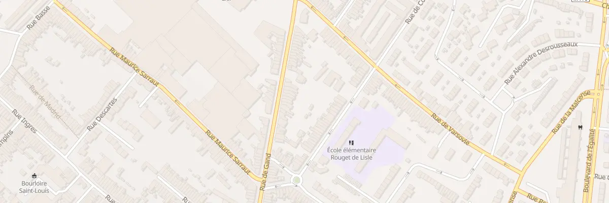 Plan du 340 Rue de Gand à Tourcoing